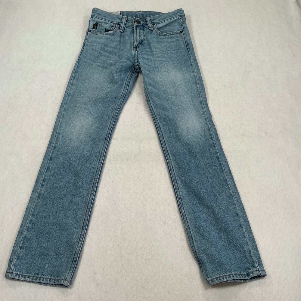 Abercrombie Kids Straight Leg Jeans Light Wash Blue Denim Size 12 Boys Regular